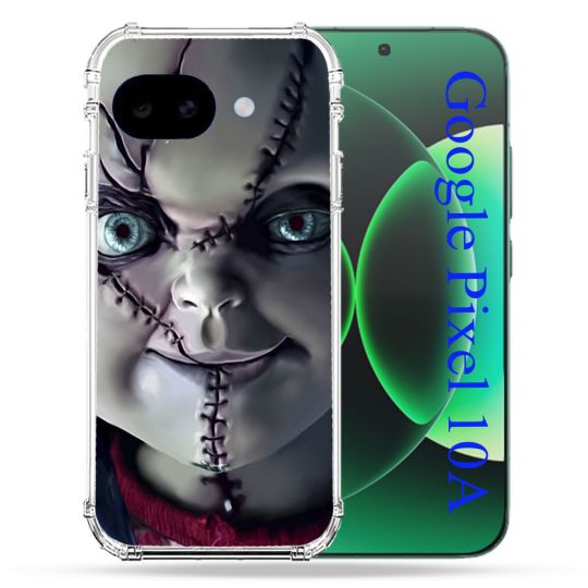 Coque Renforcée Pour Google Pixel 10A Horreur Chucky Cicatrice