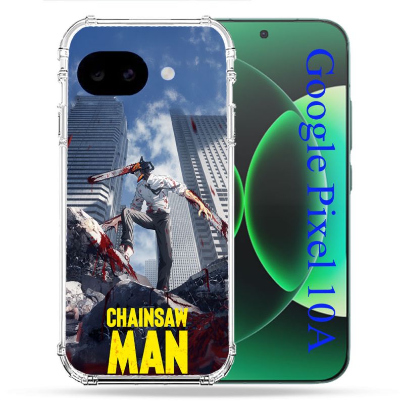 Coque Renforcée Pour Google Pixel 10A Manga Chainsaw Man Denji
