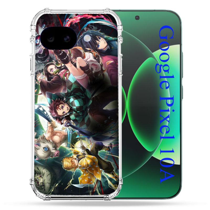 Coque Renforcée Pour Google Pixel 10A Manga Demon Slayer Groupe