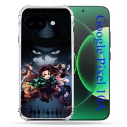 Coque Renforcée Pour Google Pixel 10A Manga Demon Slayer Noir