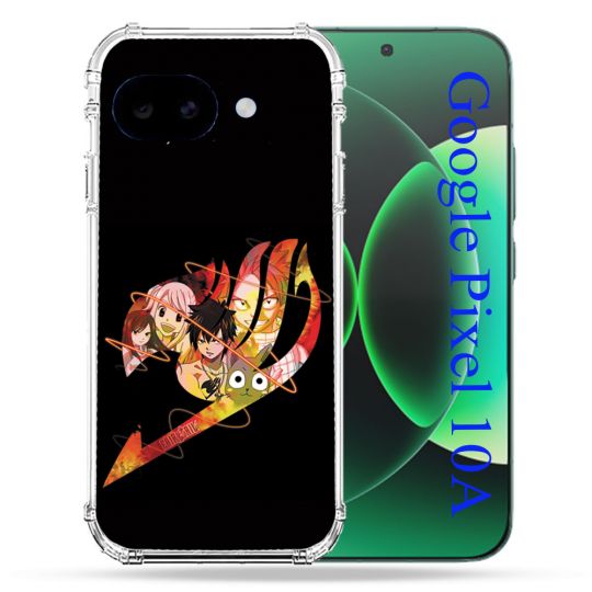 Coque Renforcée Pour Google Pixel 10A Manga Fairy Tail Logo Noir