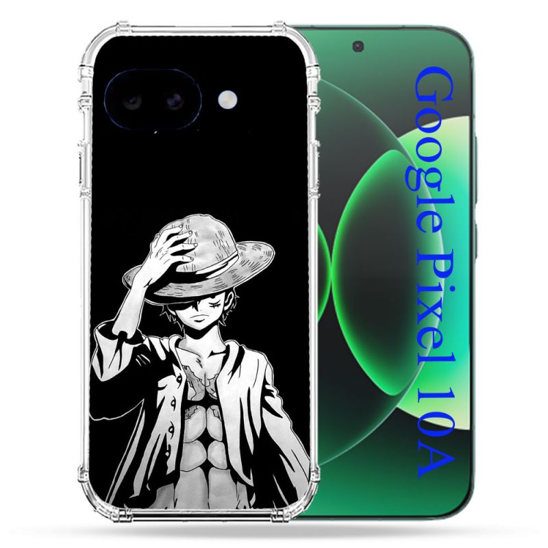 Coque Renforcée Pour Google Pixel 10A Manga One Piece Luffy Noir