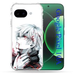 Coque Renforcée Pour Google Pixel 10A Manga Tokyo Ghoul Kaneki Blanc