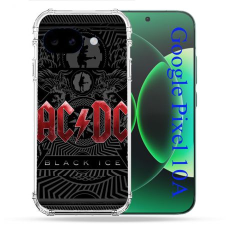 Coque Renforcée Pour Google Pixel 10A Musique Rock ACDC Rouge