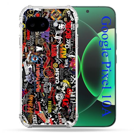 Coque Renforcée Pour Google Pixel 10A Musique Rock Groupe