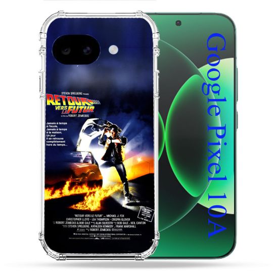 Coque Renforcée Pour Google Pixel 10A Retour Vers Le Futur Affiche