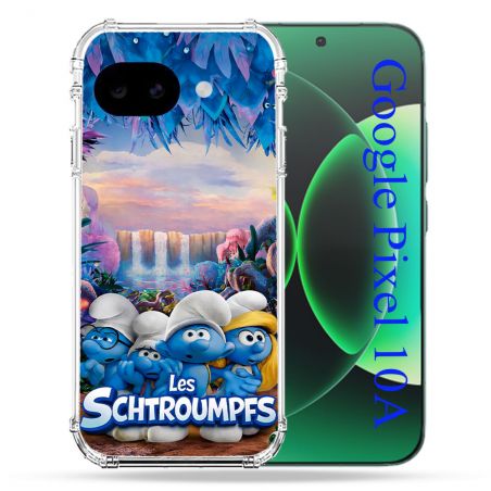 Coque Renforcée Pour Google Pixel 10A Schtroumpfs Forêt