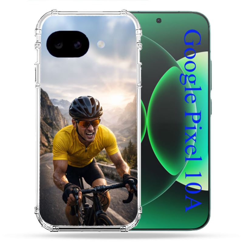 Coque Renforcée Pour Google Pixel 10A Sport Cyclisme Maillot Jaune