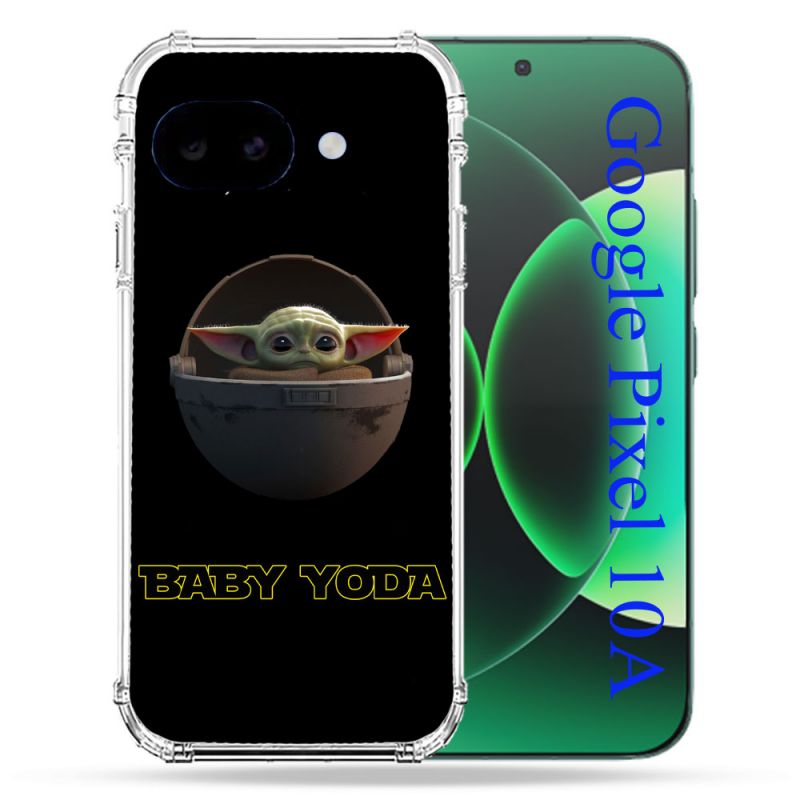 Coque Renforcée Pour Google Pixel 10A Star Wars - Yoda bebe noir