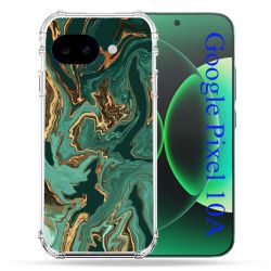 Coque Renforcée Pour Google Pixel 10A Texture Marbre Vert