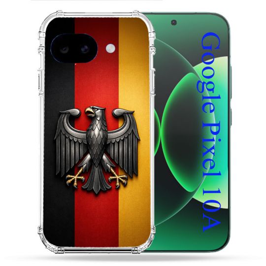 Coque Renforcée Pour Google Pixel 10A Voyage Drapeau Allemagne