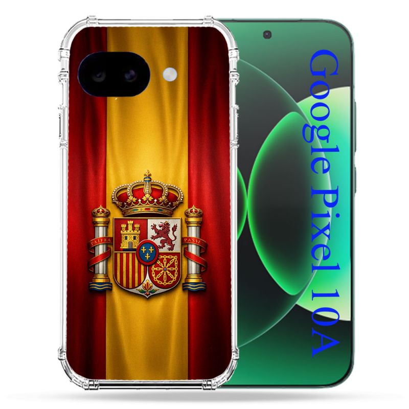 Coque Renforcée Pour Google Pixel 10A Voyage Drapeau Espagne