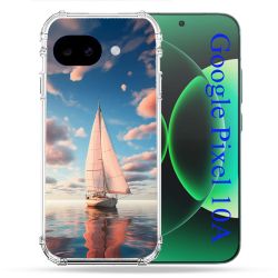 Coque Renforcée Pour Google Pixel 10A Voyage Voilier Reflet
