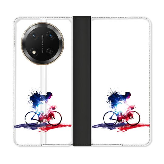 Housse cuir portefeuille Pour Honor Magic 7 Lite 5G Sport Cyclisme France