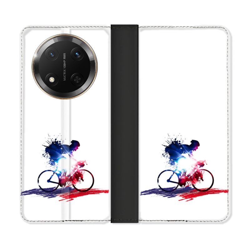 Housse cuir portefeuille Pour Honor Magic 7 Lite 5G Sport Cyclisme France