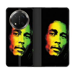 Housse cuir portefeuille Pour Honor Magic 7 Lite 5G Musique Bob Marley 2