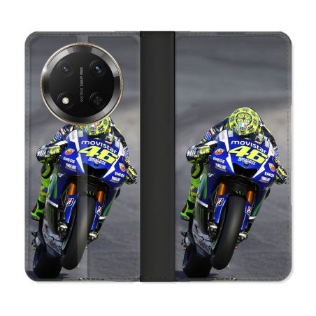 Housse cuir portefeuille Pour Honor Magic 7 Lite 5G Moto Course GP Wheeling 46