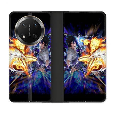Housse cuir portefeuille Pour Honor Magic 7 Lite 5G Manga Naruto VS