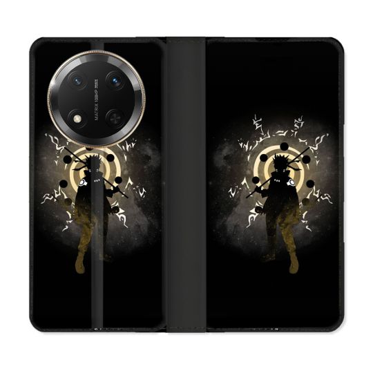 Housse cuir portefeuille Pour Honor Magic 7 Lite 5G Manga Naruto Sage