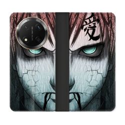 Housse cuir portefeuille Pour Honor Magic 7 Lite 5G Manga Naruto Gaara