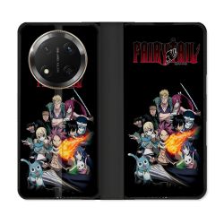 Housse cuir portefeuille Pour Honor Magic 7 Lite 5G Manga Fairy Tail Logo Team