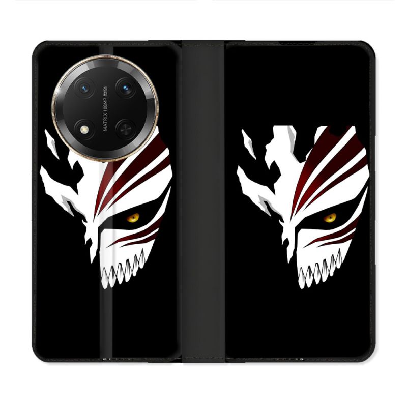 Housse cuir portefeuille Pour Honor Magic 7 Lite 5G Manga Bleach Masque