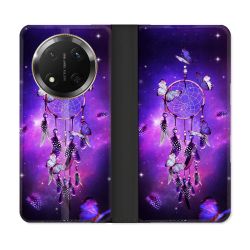 Housse cuir portefeuille Pour Honor Magic 7 Lite 5G Zen Attrape Reve Papillon