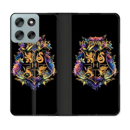 Housse cuir portefeuille Pour Motorola G56 5G Harry Potter Hogwarts