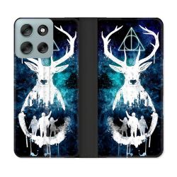 Housse cuir portefeuille Pour Motorola G56 5G Harry Potter Patronome