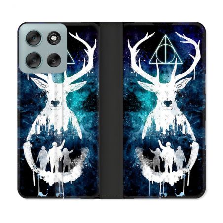 Housse cuir portefeuille Pour Motorola G56 5G Harry Potter Patronome
