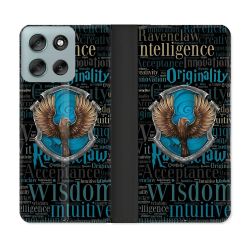 Housse cuir portefeuille Pour Motorola G56 5G Harry Potter Serdaigle
