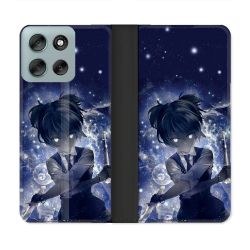 Housse cuir portefeuille Pour Motorola G56 5G Manga Assassination Classroom Nagisa