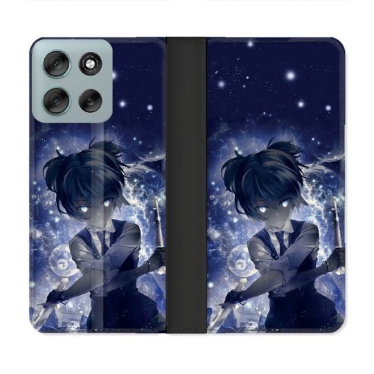 Housse cuir portefeuille Pour Motorola G56 5G Manga Assassination Classroom Nagisa