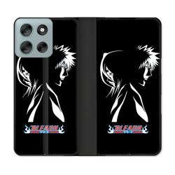 Housse cuir portefeuille Pour Motorola G56 5G Manga Bleach Duo