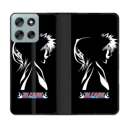 Housse cuir portefeuille Pour Motorola G56 5G Manga Bleach Duo