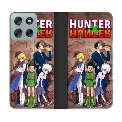 Housse cuir portefeuille Pour Motorola G56 5G Manga Hunter X Hunter Vintage