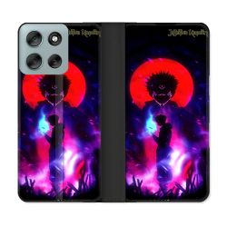 Housse cuir portefeuille Pour Motorola G56 5G Manga Jujutsu Kaisen Itadori Sukuna