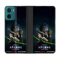 Housse cuir portefeuille Pour Motorola G05 / E15 Arcane Affiche