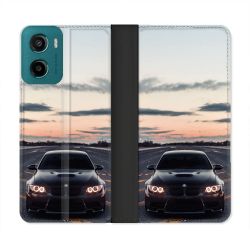 Housse cuir portefeuille Pour Motorola G05 / E15 BMW Serie
