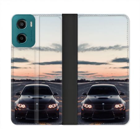 Housse cuir portefeuille Pour Motorola G05 / E15 BMW Serie