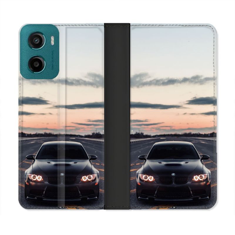 Housse cuir portefeuille Pour Motorola G05 / E15 BMW Serie