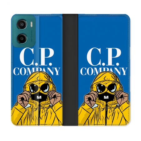 Housse cuir portefeuille Pour Motorola G05 / E15 CP Company