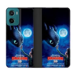 Housse cuir portefeuille Pour Motorola G05 / E15 Dragons Affiche