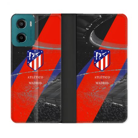 Housse cuir portefeuille Pour Motorola G05 / E15 Foot Athletico Madrid