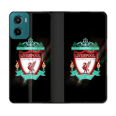 Housse cuir portefeuille Pour Motorola G05 / E15 Foot Liverpool