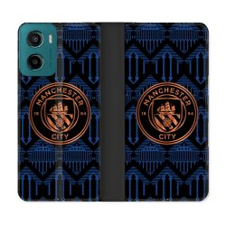 Housse cuir portefeuille Pour Motorola G05 / E15 Foot Manchester City