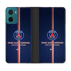 Housse cuir portefeuille Pour Motorola G05 / E15 Foot PSG Fier