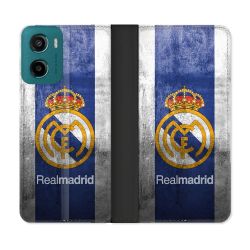 Housse cuir portefeuille Pour Motorola G05 / E15 Foot Real Madrid