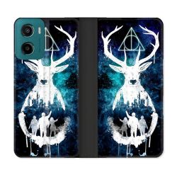 Housse cuir portefeuille Pour Motorola G05 / E15 Harry Potter Patronome
