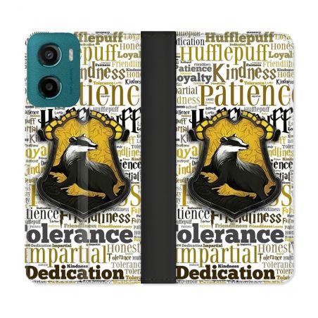 Housse cuir portefeuille Pour Motorola G05 / E15 Harry Potter Poursouffle